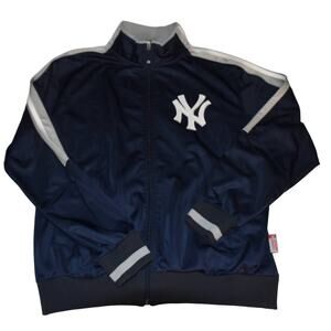 Authentic Majestic Yankees Zip Up Track Jacket, Men's Large, LN